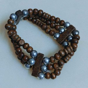 Tri layered Brown Bracelet