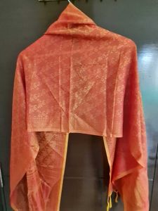 Elegant Banarsi Orange Stole