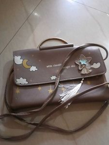 Stylish Taupe Clutch Bag
