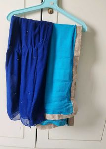 Blue and Teal dupatta