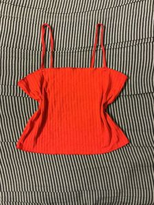 Red Sleeveless Crop Top
