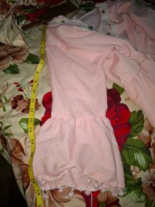 Pretty Pink Embroidered Dress with Tassels