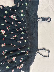 Ginger by Lifestyle Chic Floral Print Smocked Top