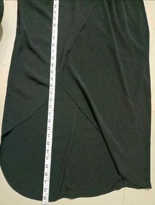 Black Sheer-Panel Cocktail Dress