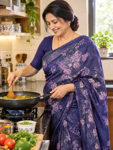 Amazing purple saree