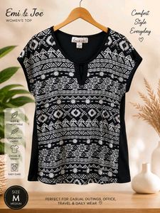 Emi & Joe Women's Graphic Print Top