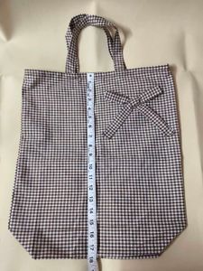 Gingham Tote Bag Set
