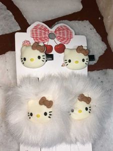 Cute Hello Kitty Hair Clips and fur clip