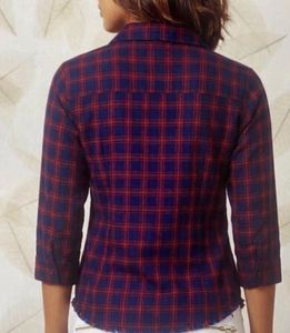 Chic Plaid Button-Up Shirt