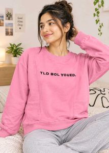Pink Graphic Sweatshirt
