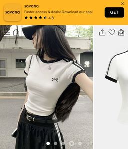 Savana Cute Bow Graphic Cropped Top