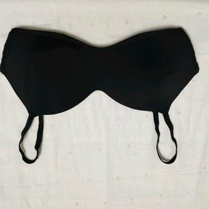 Black Strapless Bra