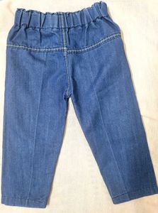 Not Out Baby Boy Shirt &amp; Soft Denim Jeans Set |