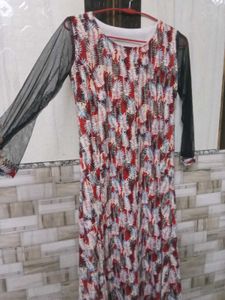 Stretchable  Patterned Maxi Dress