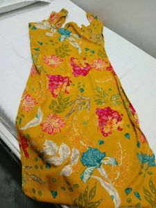 Yellow Floral Kurta Set with Dupatta