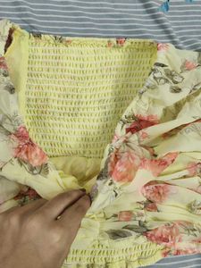 Yellow Floral Top💛