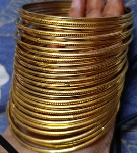 golden metal bangles