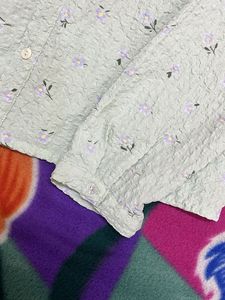 Floral Print Button-Down Shirt