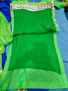 Vibrant Green Kurta Set with Dupatta