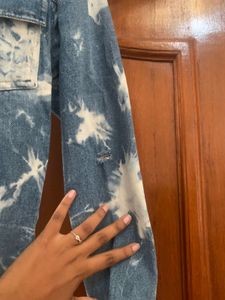 Unique Tie-Dye Denim Jacket