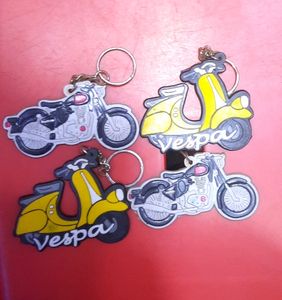 Rubber Key Chain . Vespa And Bullet Pack Of 4