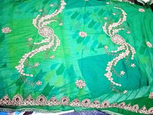 Embroidered Suite with heavy dupatta