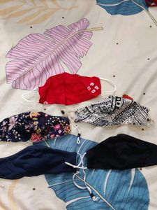 Assorted Cloth Face Masks - Pack of 5