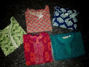combo 5short kurtis