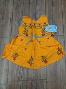 Frock With Thread Work 🧚‍♀️ ( Pack Of 2 )
