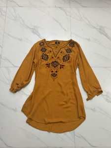 Boho Embroidered Tunic Top