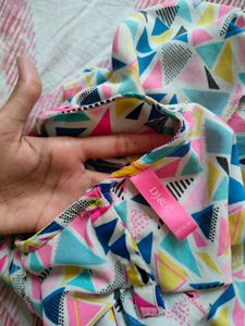 DJ&amp;C Multicolor Geometric Print Top