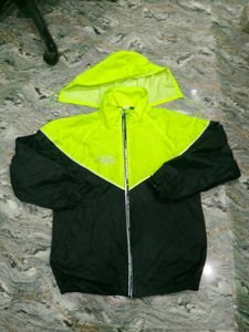 JAP Black & Neon Yellow Hooded Windbreaker Jacket