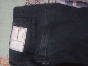 Stylish Black Jeans with Printed Shirt
