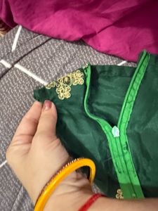 Green Embellished Blouse