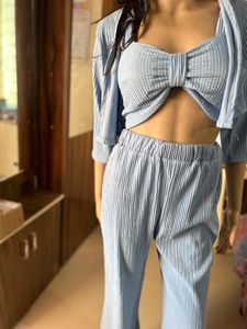 Sky Blue Colour 3 Piece
