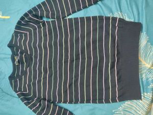 Striped Long Sleeve Sweater