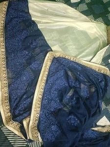 💙✨ Royal Blue Designer Saree