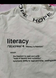 Shein Literacy Definition Graphic Tee