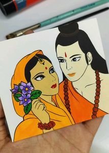 Ram Siya Handmade Painting