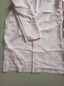 Pink Floral Kurta