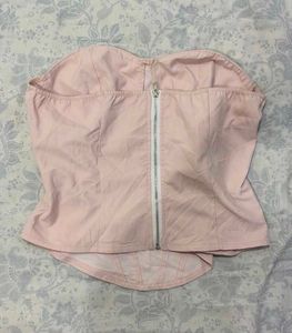 Pink strapless top 💝