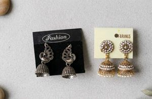 Indian Jhumka Earrings Set