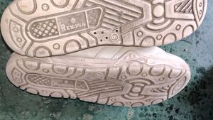 White Gola Velcro School shoes