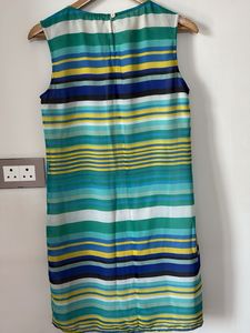 Striped blue casual dress