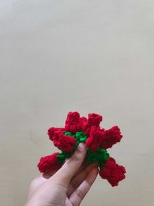Crochet Flower Hair Tie