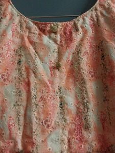 Elegant Pink Floral Maxi Dress