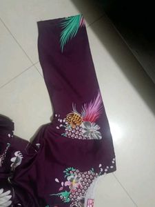 Beautiful Purple Floral Gown