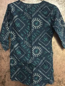 Stylish Blue Printed Kurta