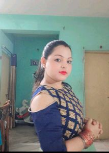 Stylish Blue Blouse with Gold Embellishments