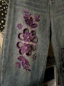 Embellished Blue Denim Jeans